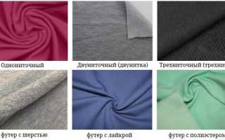 Футер — мягкое, плотное трикотажное полотно из хлопка