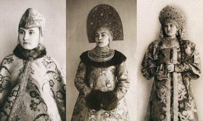 Фото русских красавица в традиционных костюмах