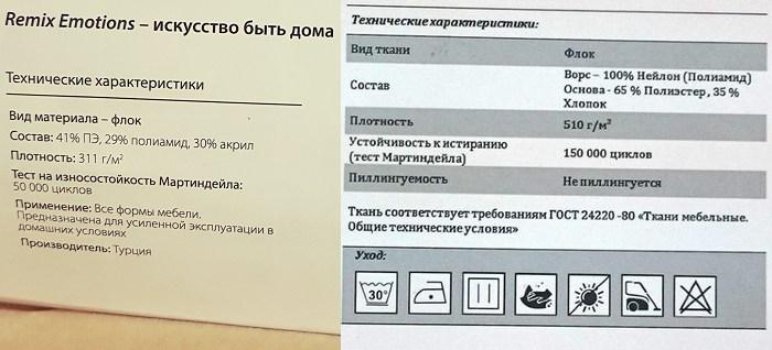 Материал флок состав