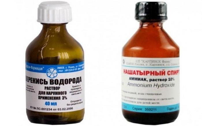 Перекись и гидроксид аммония для отбеливания постельного белья