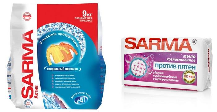 Продукция Сарма против пятен