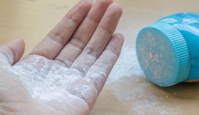 Тальк для удаления пятен