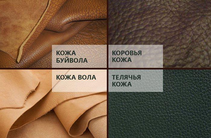 Виды натуральной кожи фото 