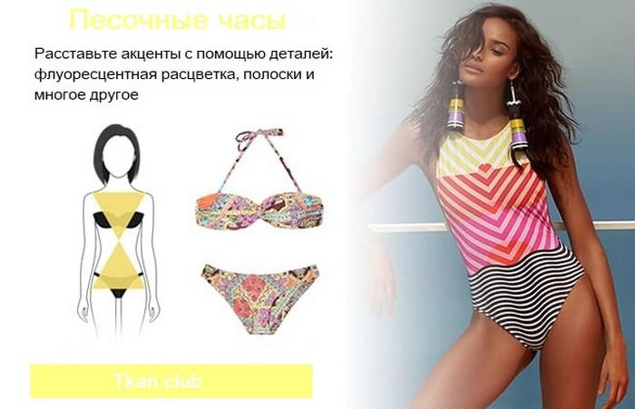 Купальники для типа фигуры песочные часы, фото