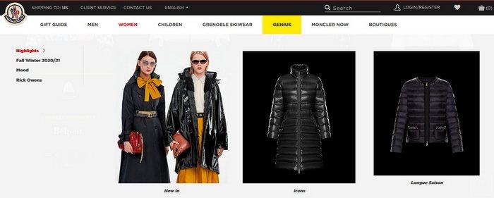 Женские зимние куртки Moncler, фото