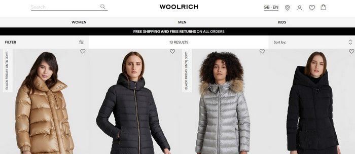 Женские зимние куртки Woolrich, фото
