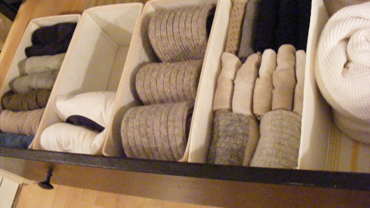 как сложить носки