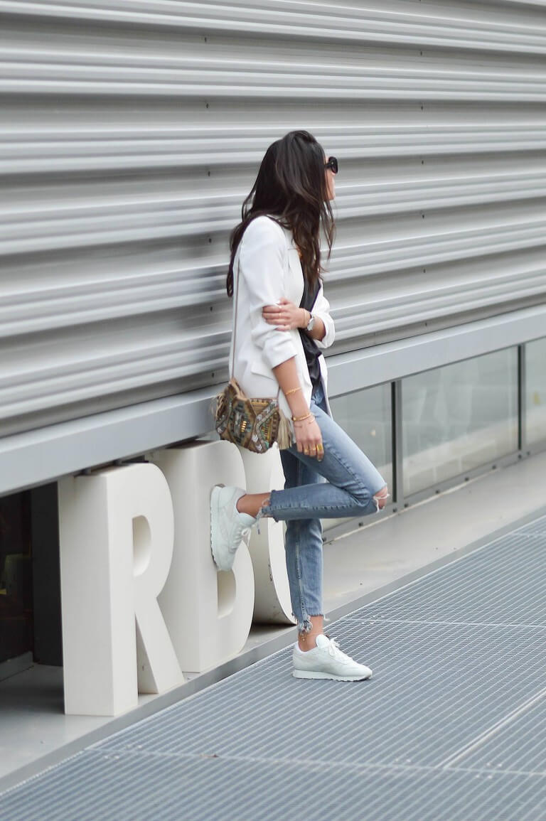 С какой обувью носить женский пиджак - лук 11