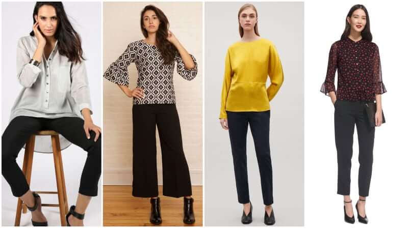 стиль бизнес-кэжуал для женщин: брюки