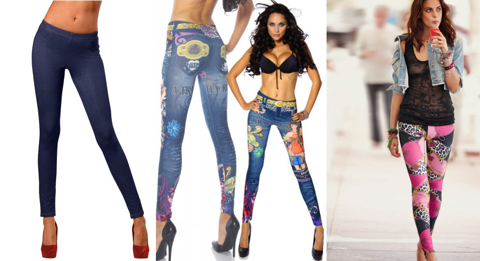 леггинсы с принтом