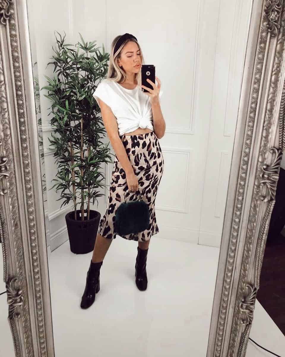 С чем носить юбку миди - фото 15