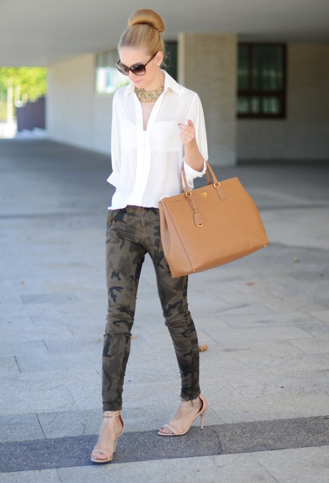 образы в стиле милитари для женщин