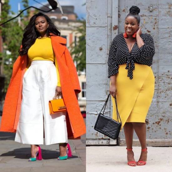 модный лук для полных