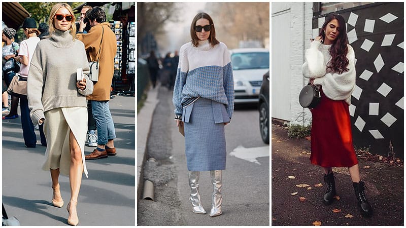 С чем носить юбку миди - фото 5