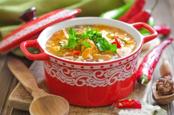 Суп харчо из курицы
