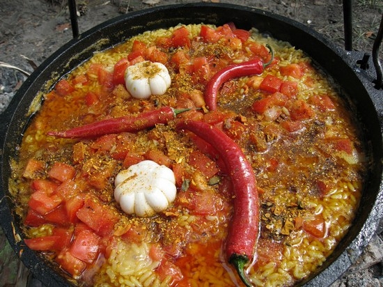 Плов из баранины в казане