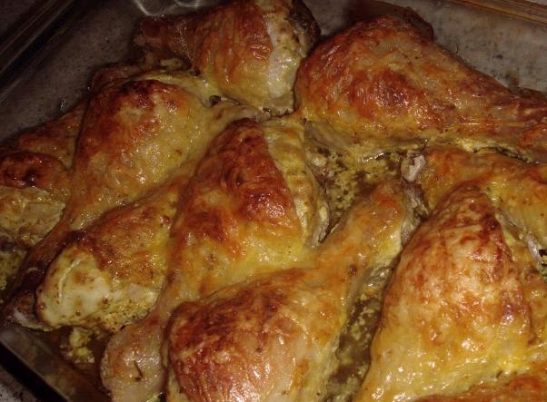 Куриные ножки в рукаве с сыром