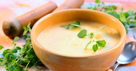 Простой суп-пюре из картофеля