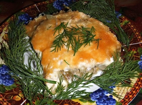 Рецепт жюльена из курицы с грибами в мультиварке