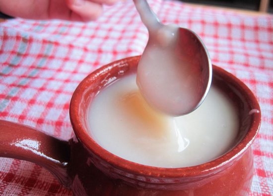 молочный кисель из крахмала