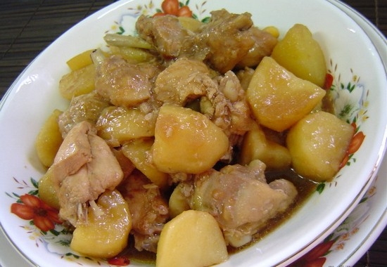 Курица тушеная в мультиварке