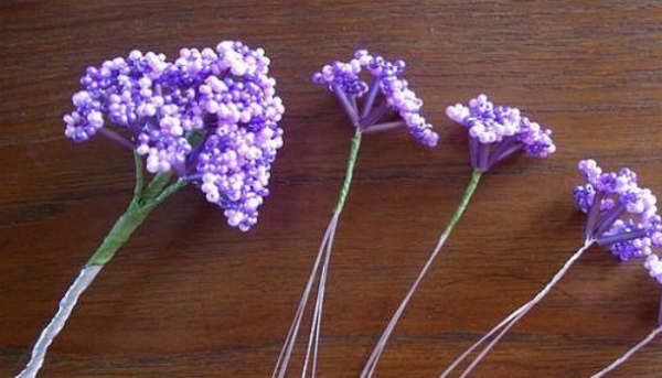 Поделки из бисера: цветы сирени