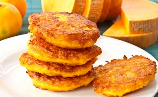 Кабачковые оладушки с тыквой
