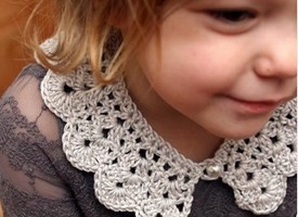 Как связать ажурный воротничок?