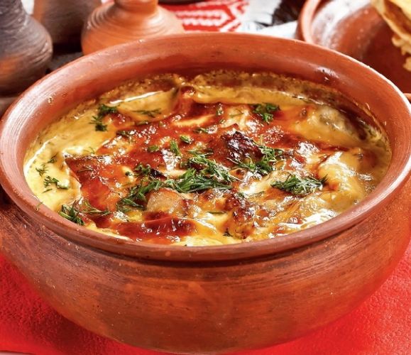Жульен в горшочках с картошкой