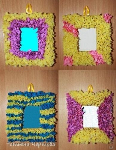Украшения для рамок из бумажных салфеток