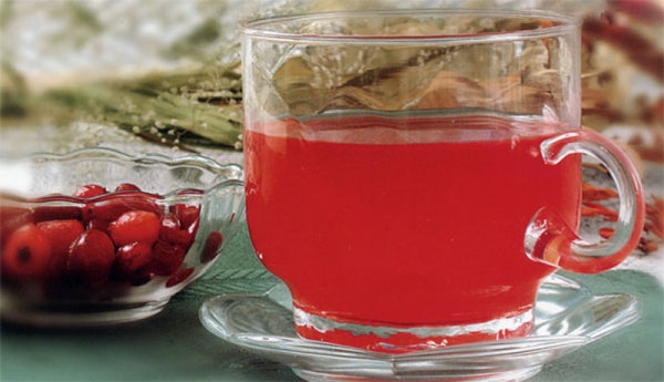 Клюквенный морс деревенский