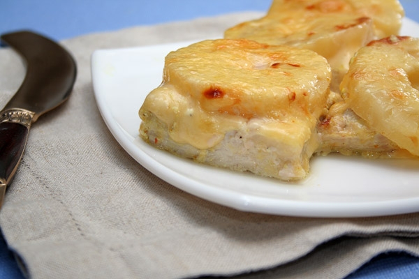 Отбивные с ананасом из индюшки
