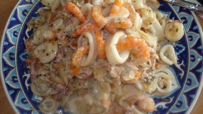 Салат из морепродуктов