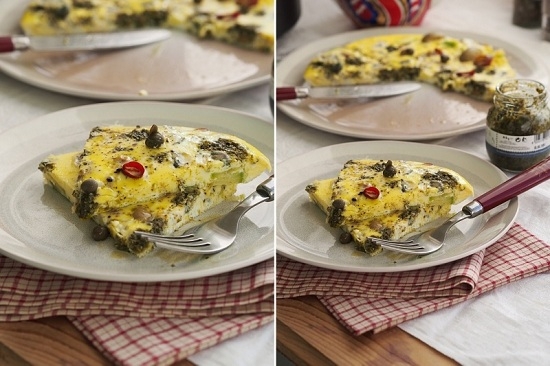 Омлет с кабачками в мультиварке