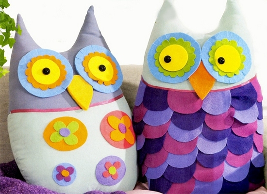 Сова из фетра - красивая и оригинальная игрушка