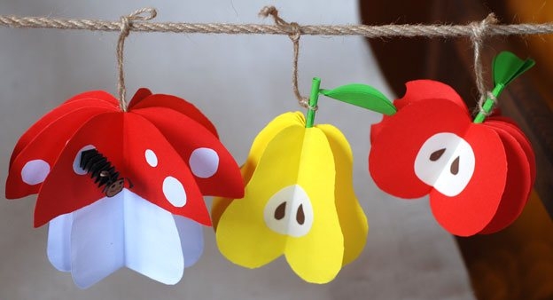 Детские поделки из цветной бумаги