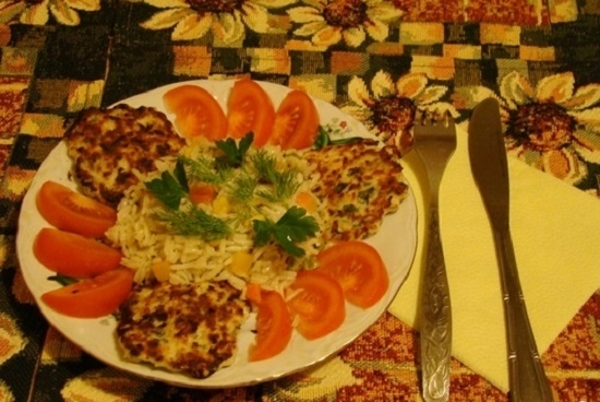 Нежные котлетки из рубленой курицы.