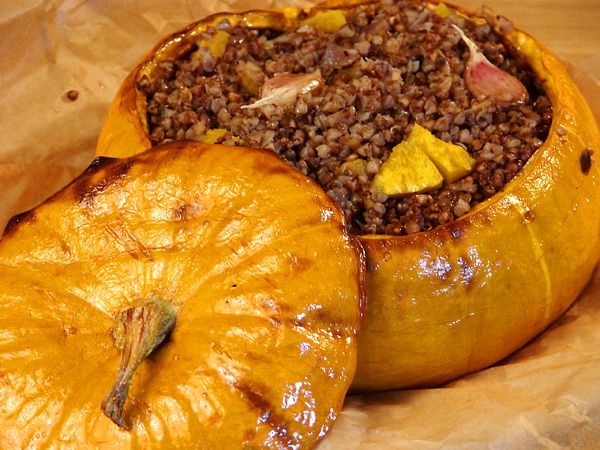 Тыква, запеченная с яблоками