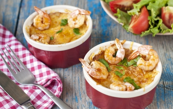 Жульен с морепродуктами