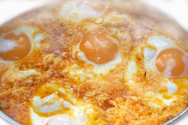 Яичница с сыром