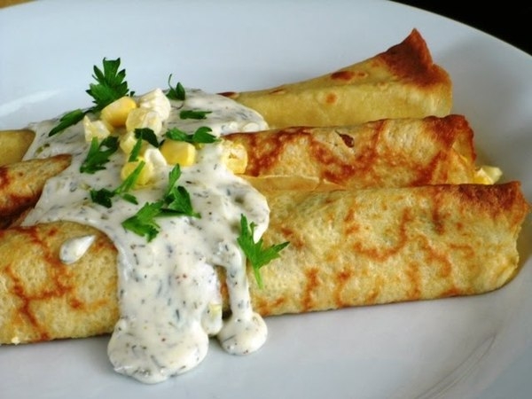 Лепешки из кукурузной муки с начинкой