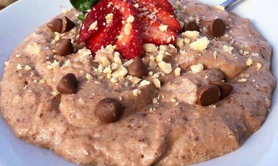 Манная каша шоколадная