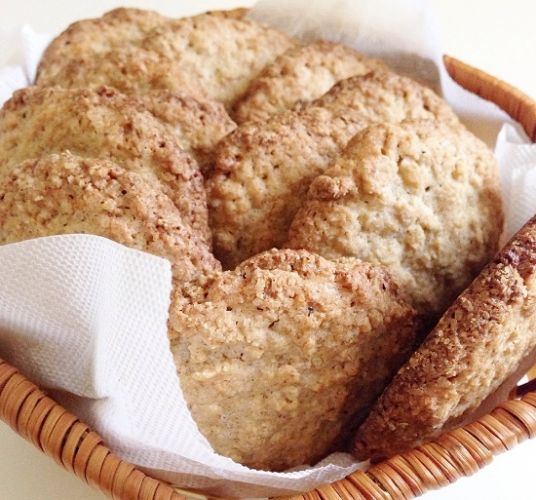 Овсяное печенье с творогом и бананом