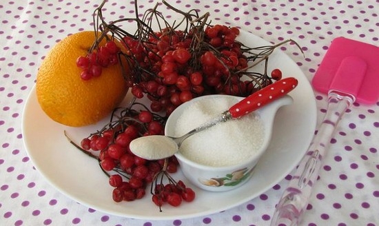 варенье из ягод калины с медом и тыквой