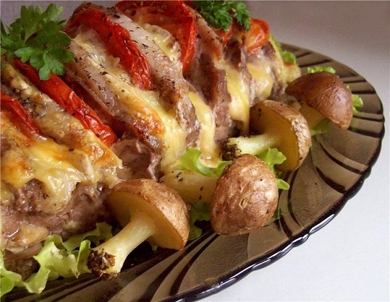 запекать мясо мы будем в виде книги